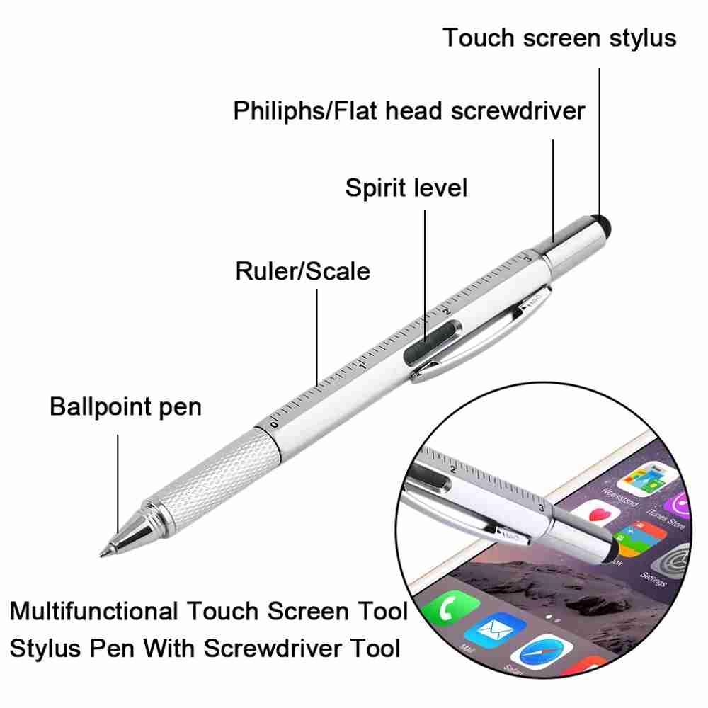 7 in 1 Touch Screen Stylus Ballpoint Pen with Screwdriver