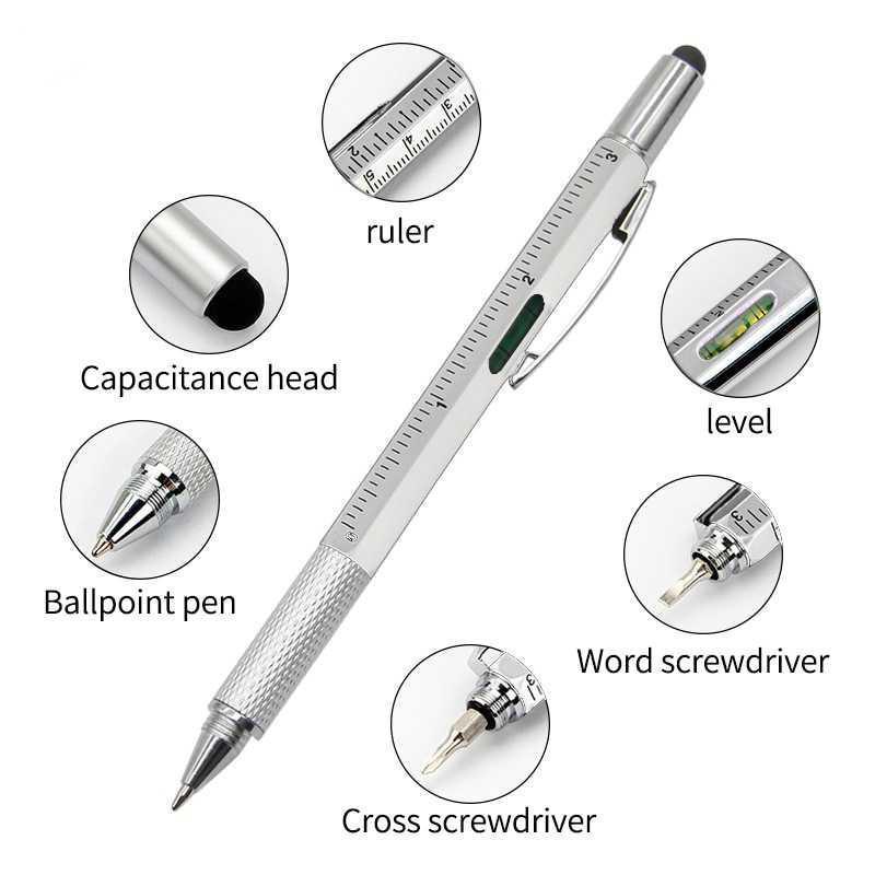7 in 1 Touch Screen Stylus Ballpoint Pen with Screwdriver