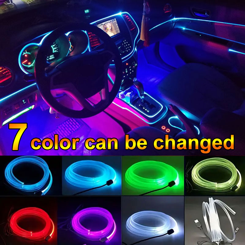 PEXA™ 7 in 1 Car Dashboard Premium Neon Lights - USB TYPE - REMOTE CONTROL