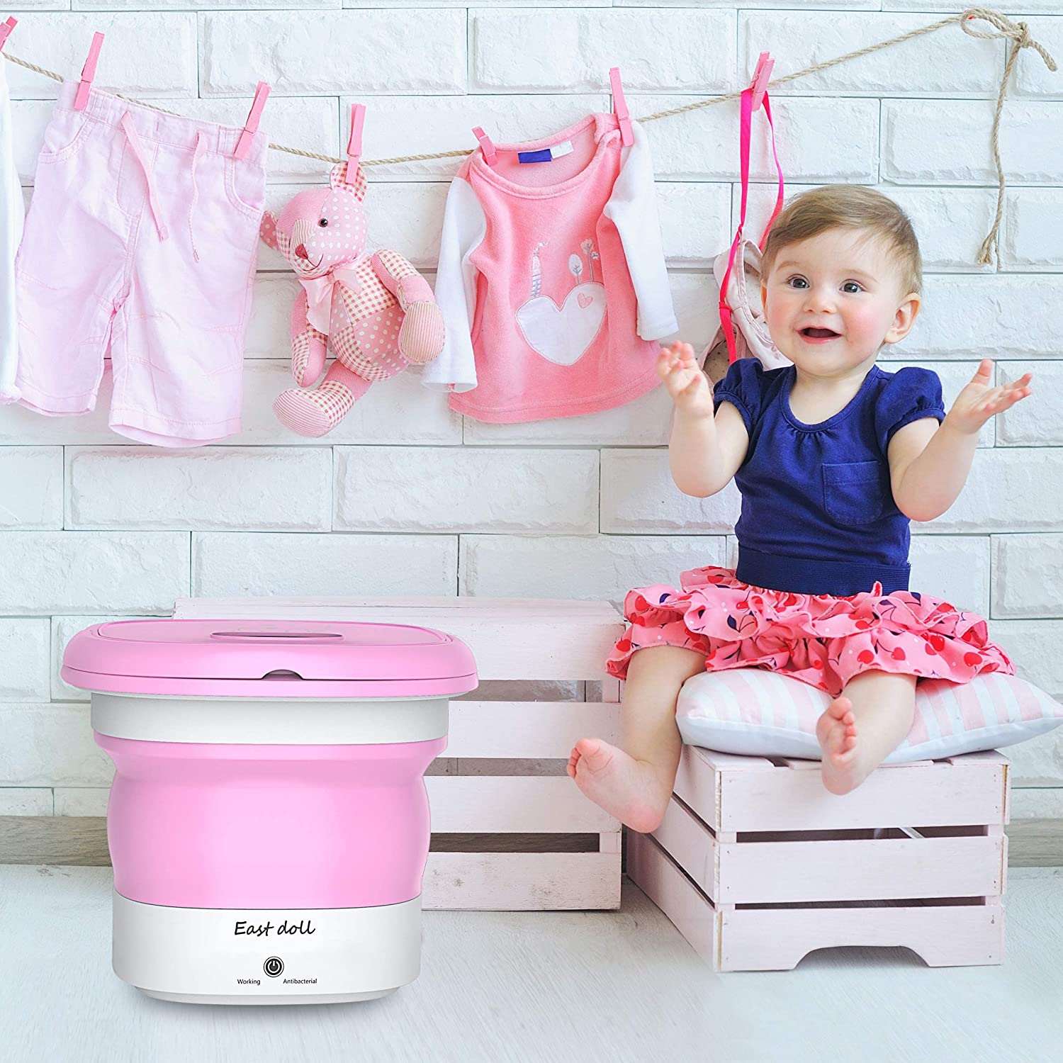Portable Folding Washing Machine without Dryer